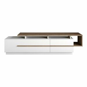 Pia White and Walnut TV-asztal kép