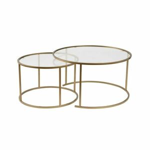 Aurum Gold dohányzóasztal szett 80 cm, 2 db kép
