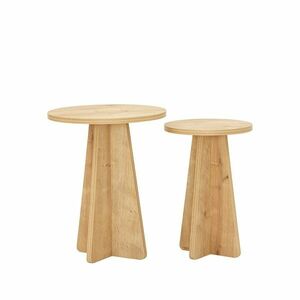 Mushroom Sapphire Oak kisasztal-készlet, 2 db kép
