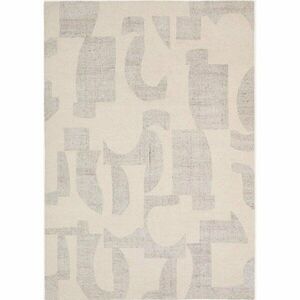 Szürke-bézs kézi szövésű gyapjú szőnyeg 200x300 cm Norela – Kave Home kép