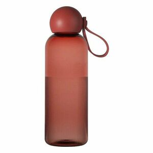 Borvörös újrahasznosított műanyag utazó ivópalack 600 ml Ture – Sagaform kép