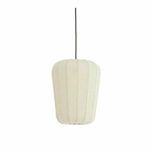 Fehér függőlámpa textil búrával ø 10 cm Bibury – Light & Living kép