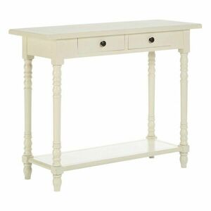 Elefántcsont színű borovi fenyő konzolasztal 35x96 cm Heritage – Premier Housewares kép