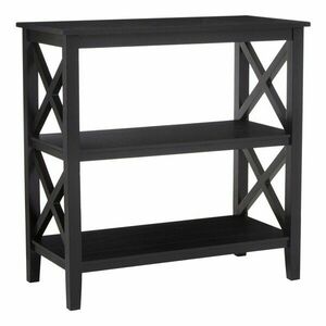 Fekete borovi fenyő polcos állvány 40x81x81 cm Heritage – Premier Housewares kép