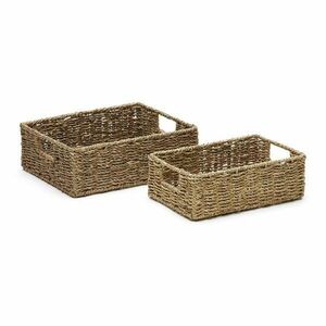 Tengerifű tárolókosár szett 2 db-os 36x27x10 cm Tossa – Kave Home kép