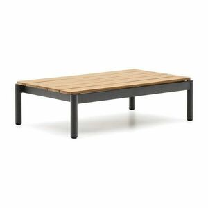 Teakfa kerti dohányzóasztal 57x91 cm Sorells – Kave Home kép