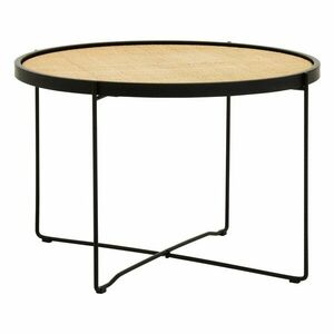 Natúr színű rattan kerek dohányzóasztal ø 60 cm Depok – Premier Housewares kép