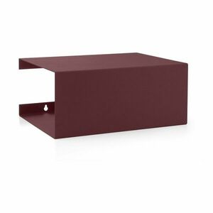 Borvörös többszintes acél fali polc 35 cm – ReCollector kép