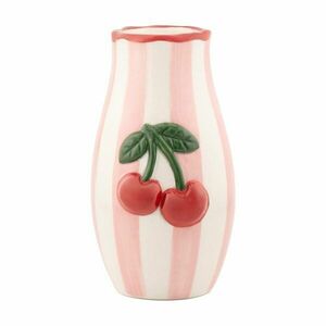 Dolomit kézzel festett váza Cherry – Sass & Belle kép