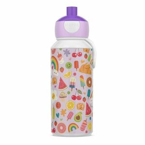 Lila műanyag gyerek ivópalack 400 ml Food Fest – Mepal kép
