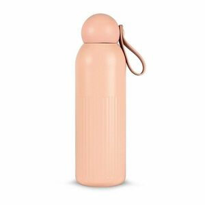 Rózsaszín rozsdamentes acél termopalack szívószállal 500 ml Tekla – Sagaform kép