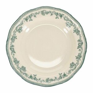 Zöld-elefántcsont színű mély porcelán tányér ø 23 cm Cyril – S|P Collection kép