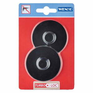 Turbo-Loc Classic Plus 2 db fekete öntapadós fali tartó - Wenko kép