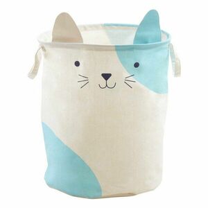 Fehér textil játéktároló kosár ø 40x48 cm Mimo Cat Face – Premier Housewares kép
