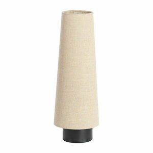 Bézs fém asztali lámpa textil búrával (magasság 42 cm) Howie – Light & Living kép