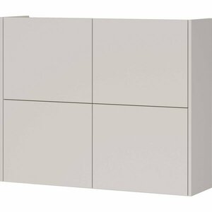 Krémszínű matt függő szekrény 97x79x27 cm Binetto – Germania kép