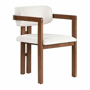 Fehér karfás étkezőfotel Toscana – Kalune Design kép