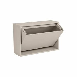 Világosszürke újrahasznosított műanyag fali szemetes Mini Box – ReCollector kép