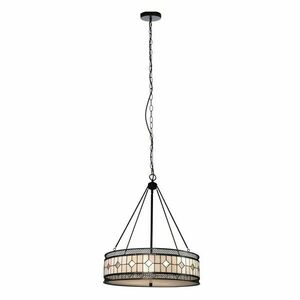 Fém függőlámpa üveg búrával ø 60 cm Waldorf – Premier Housewares kép