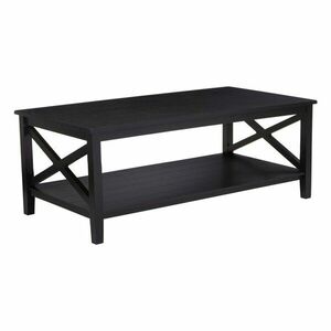 Fekete dohányzóasztal 60x120 cm Heritage – Premier Housewares kép