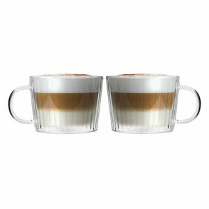 Üveg csésze szett 2 db-os cappucinóhoz 250 ml Livio Duo – Vialli Design kép