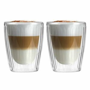 Üveg bögre szett 2 db-os cappucinóhoz 250 ml Livio Duo – Vialli Design kép