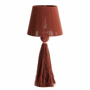 Téglavörös asztali lámpa textil búrával (magasság 58 cm) Espino – Light & Living kép