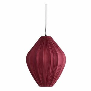 Borvörös függőlámpa textil búrával ø 12 cm Verita – Light & Living kép