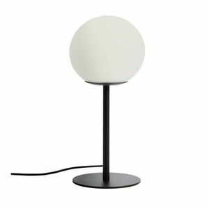 Fehér-fekete asztali lámpa üveg búrával (magasság 35 cm) Brisia – Kave Home kép