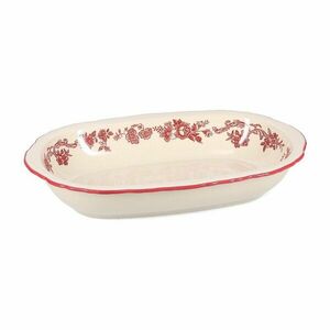 Borvörös-elefántcsont színű szervírozó porcelán tányér Cyril – S|P Collection kép