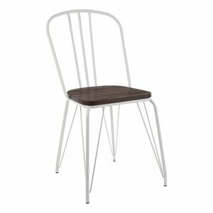 Fehér-natúr színű szilfa étkezőszék District – Premier Housewares kép
