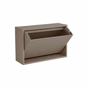 Világosbarna újrahasznosított műanyag fali szemetes Mini Box – ReCollector kép