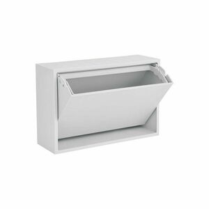 Fehér újrahasznosított műanyag fali szemetes Mini Box – ReCollector kép