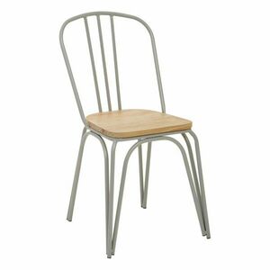 Szürke-natúr színű szilfa étkezőszék District – Premier Housewares kép