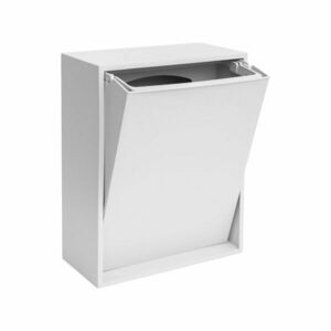 Fényes fehér újrahasznosított műanyag szelektív-fali szemetes Recycling Box – ReCollector kép