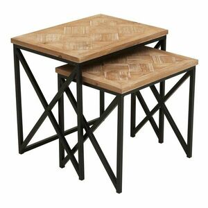 Jegenyefenyő tárolóasztal szett 2 db-os 38x51 cm Kickford – Premier Housewares kép
