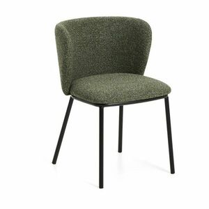 Zöld kárpitozott étkezőfotel Ciselia – Kave Home kép