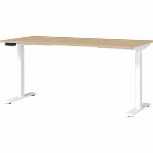 Állítható íróasztal elektromosan állítható magassággal tölgyfa dekoros asztallappal 80x160 cm Jet – Germania kép