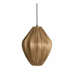 Barna függőlámpa textil búrával ø 12 cm Verita – Light & Living kép