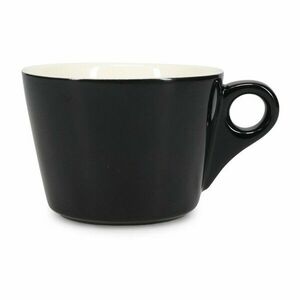 Fekete porcelán csésze lattéhoz 280 ml Barista – BonBistro kép