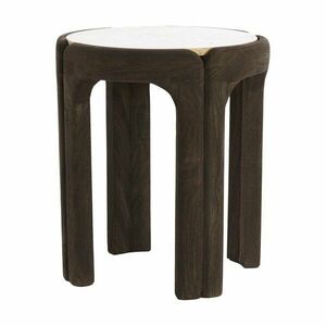 Kerek tárolóasztal kő asztallappal ø 45 cm Ali – Light & Living kép