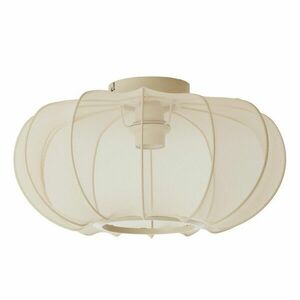 Krémszínű mennyezeti lámpa textil búrával ø 40 cm Plumalia – Light & Living kép