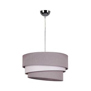 - Csillár zsinóron TRIO 1xE27/40W/230V átm. 45 cm szürke/fehér 8297 kép