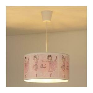 - Gyerek csillár zsinóron PRINT M 1xE27/40W/230V átm. 35 cm ballerinák 80979 kép
