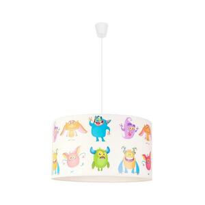 - Gyerek csillár zsinóron PRINT M 1xE27/40W/230V átm. 35 cm trollok 80948 kép