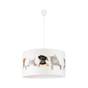 - Gyerek csillár zsinóron PRINT M 1xE27/40W/230V átm. 35 cm állatok 80924 kép