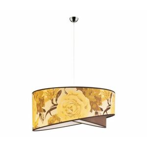 - Csillár zsinóron ROYAL 1xE27/40W/230V átm. 50 cm sárga 80900 kép