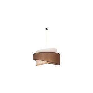 - Csillár zsinóron BROOKLYN 1xE27/40W/230V átm. 50 cm barna/bézs/fehér 80870 kép