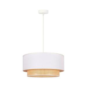 - Csillár zsinóron BOHO 1xE27/15W/230V átm. 45 cm krémes/rattan 89705 kép