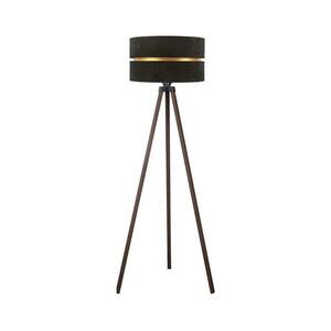 - Állólámpa DUO 1xE27/60W/230V átm. 44 cm fekete/barna AS0464+DU83525 kép
